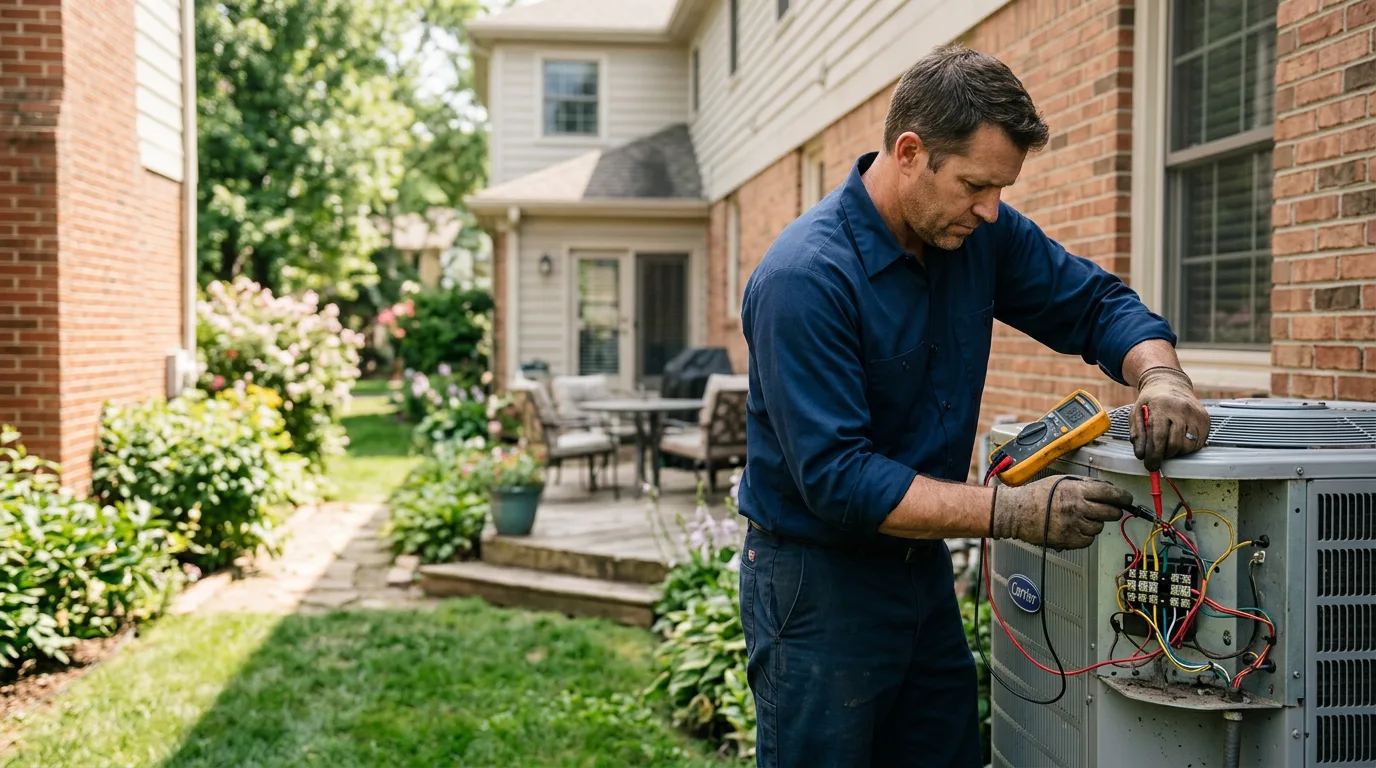 HVAC technician working near Colfax, WI